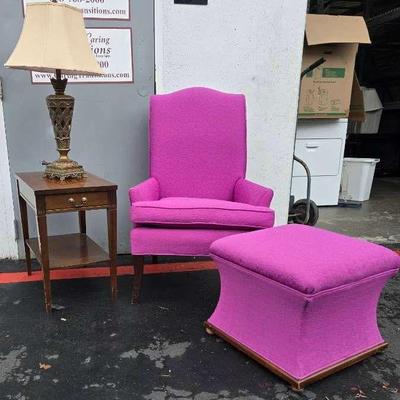 Ct755 purple chair matching footstool, and more!