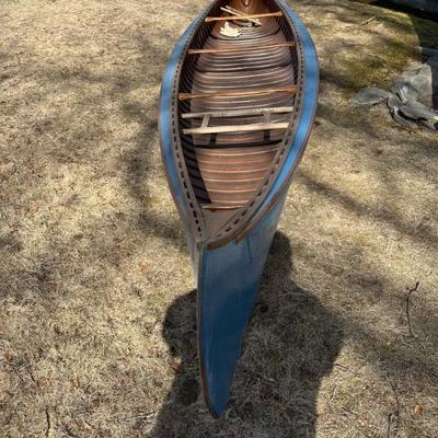 Wood & canvas canoe 
