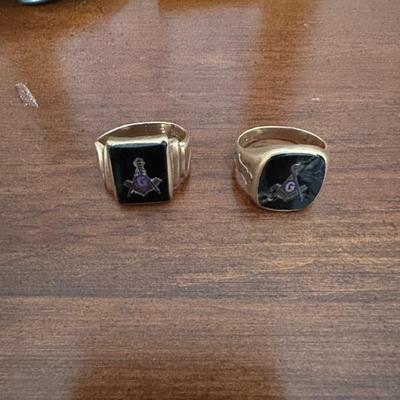 10k Masonic Rings  