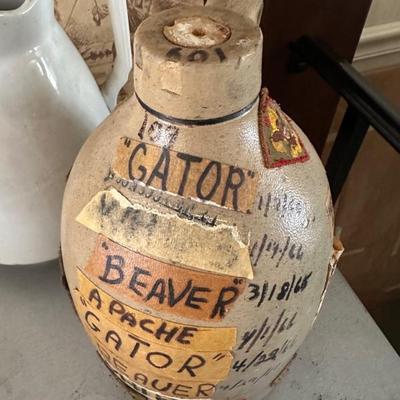 Stoneware jug 
Woonsocket, Rhode Island