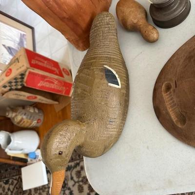 Wooden duck decoy 