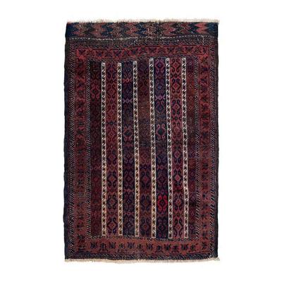 #101 Antique Baluch Wool Oriental Rug