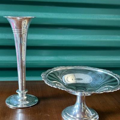 silver plate….footed server sold 