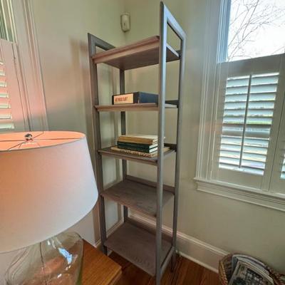 Pair of Crate & Barrel wooden book shelves. Sells for $599 new. 