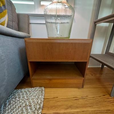 Midcentury Danish end table.  Measures 23” wide x 14” deep x 21.5” tall. 