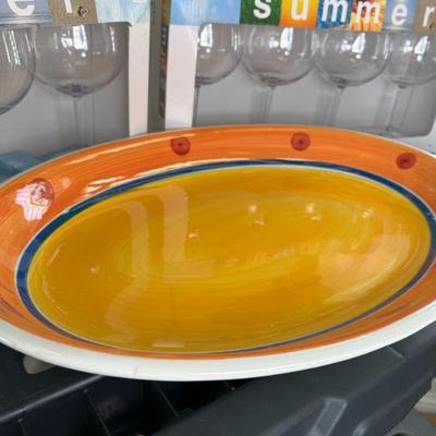 Pottery Barn platter Made in Italy 