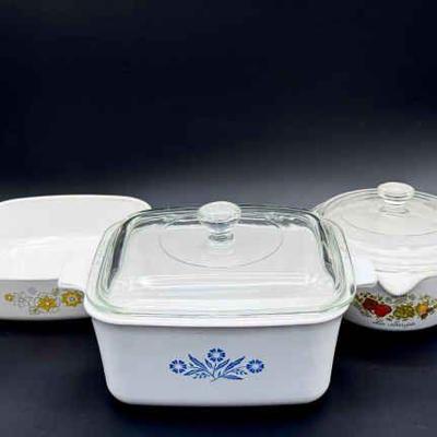 (3) Classic Corningware Dishes

