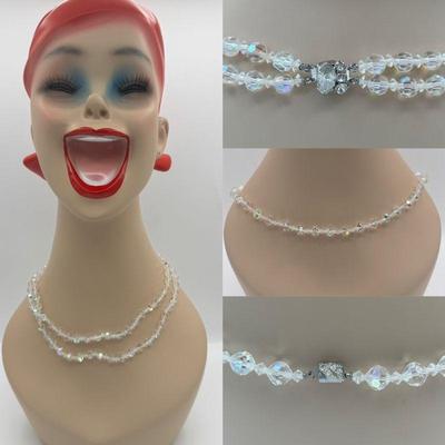 (2) Shining Vintage Beaded Necklaces
