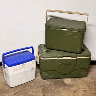 (3) Coleman Coolers
