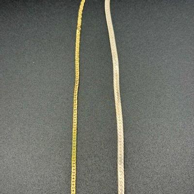 (2) Sterling Silver Bracelet Chains
