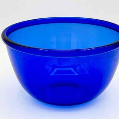 Vintage Cobalt Blue Mixing Bowl
