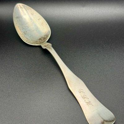 E. H. Buckland & Co. Pure Coin Silver Serving Spoon
