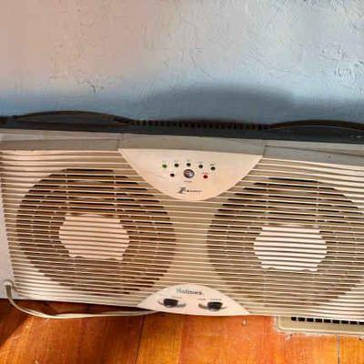 (2) Holmes 1-Touch Window Fans

