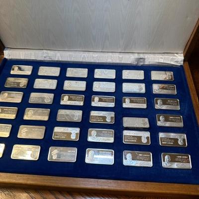 Sterling Silver Ingots. LOTS of silver coinage at this sale! 