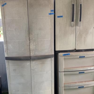 PPE336 Lot Of Out Door Storage Units 