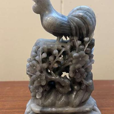PPE274- Vintage Soapstone Rooster 