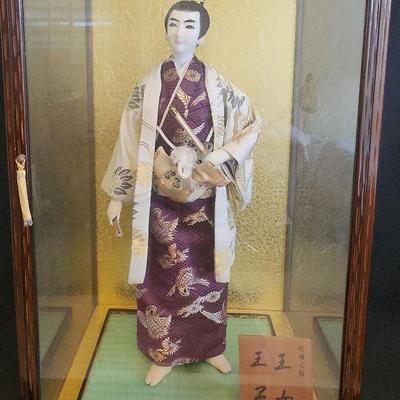 PPE143 - Ryukyu Doll with Glass Case
