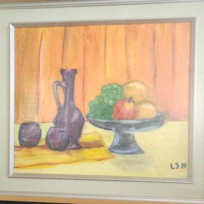 PPE114 - Framed Still Life Oil on Canvas #1