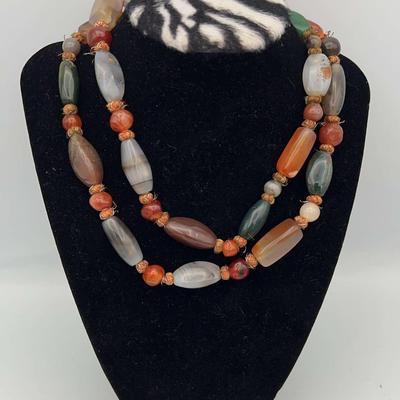 PPE412-32” Beautiful  Vintage Beaded Necklace