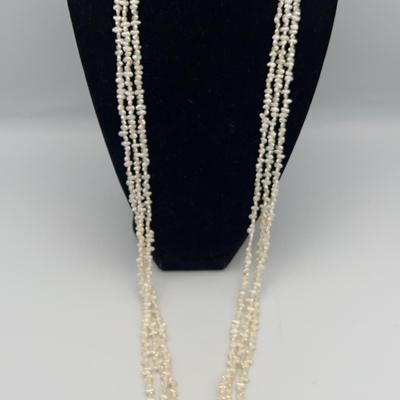 PPE405-Gorgeous 3 Strand Freshwater Pearl Necklace