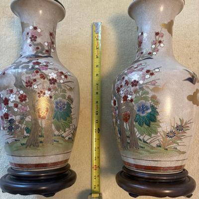 PPE045 Pair Of Lamps Cherry Blossom 