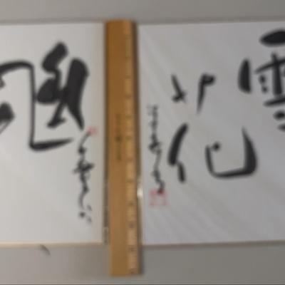 PPE295 Lot Signed Calligraphy 