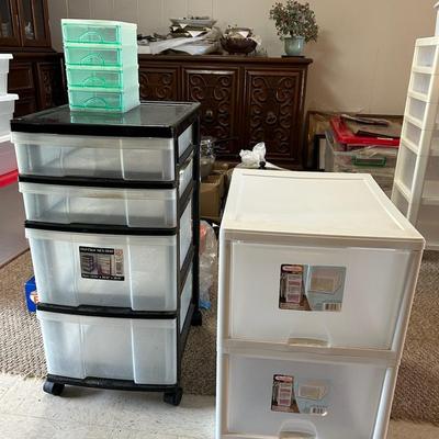 PPE003- Iris Mini Chest, 2 Sterilite Stacking Drawers, & Small Prinetti Drawer