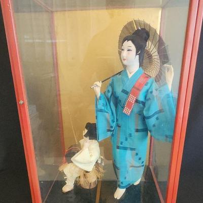 PPE169 - Vintage Mother and Child Dolls with Case