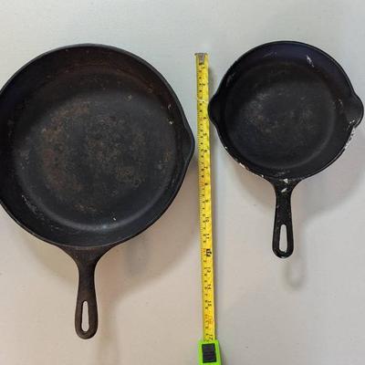 PPE062-Two Cast Iron Skillets