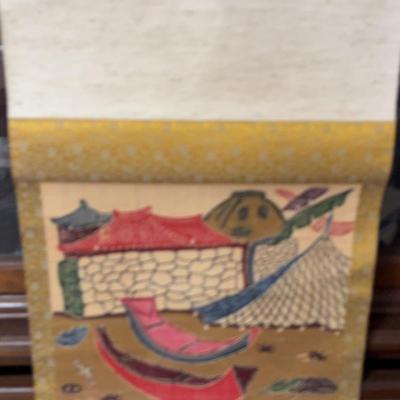 PPE149 Japanese Bingata Scroll