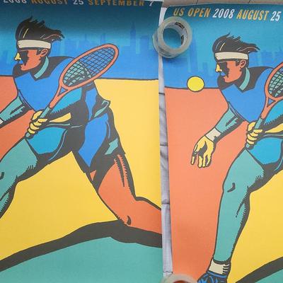 PPE198 - Vintage Designer US Tennis Open 2008 Posters (2)
