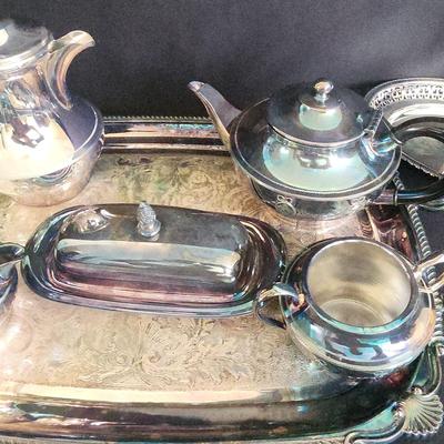 PPE034 - Sheffield Silver-Plated Tea Set