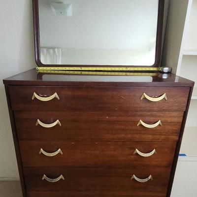 PPE008 - Vintage 5-Drawer Metal Dresser 