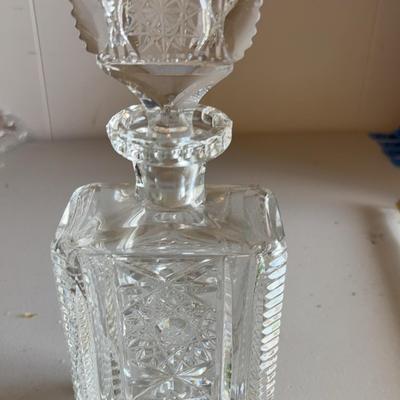 PPE078 Beautiful  Vintage Crystal  Decanter