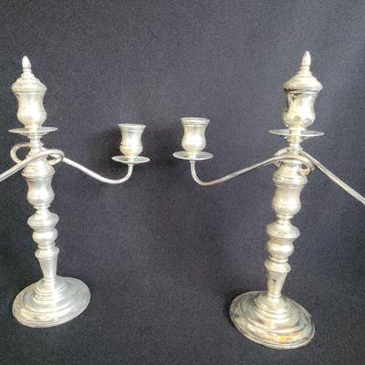 PPE085 - Vintage Sterling 3-Arm Candelabra 