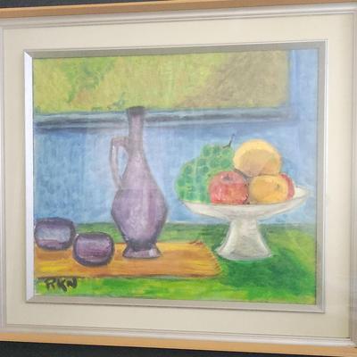 PPE115 - Framed Still Life Oil On Canvas #2