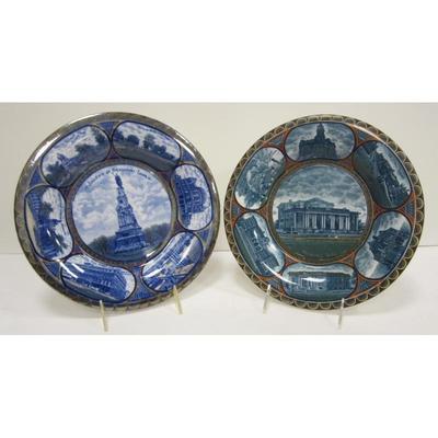 TWO ROWLAND and MARSELLUS ENGLAND PLATES