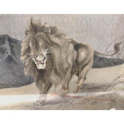 Sale Photo Thumbnail #14: Chinese embroidery of a lion