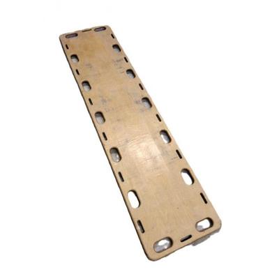 WOODEN BACKBOARD OR SPINE BOARD FROM BIRMINGHAM FIRE DEPT.