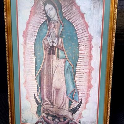 Our Lady of Guadalupe, framed
