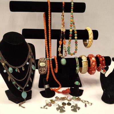 Silver And Greens And Oranges