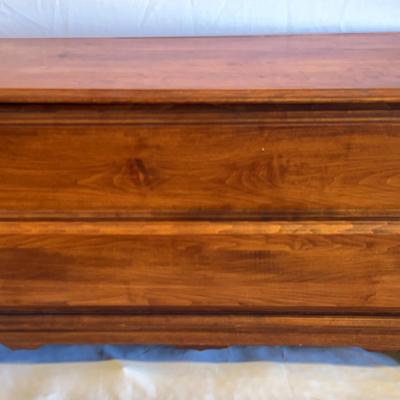 Large Wood Blanket Chest 