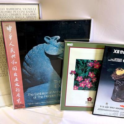 Museum & Commercial Posters, Framed with Glass