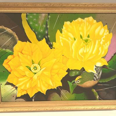 Framed Oil Painting by Wiese Bootson Tahitian artist