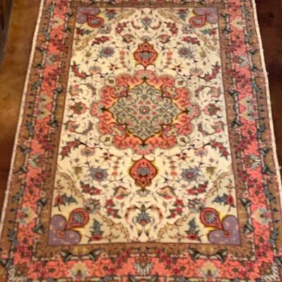 Vintage Hand Knotted Persian Area Rug 