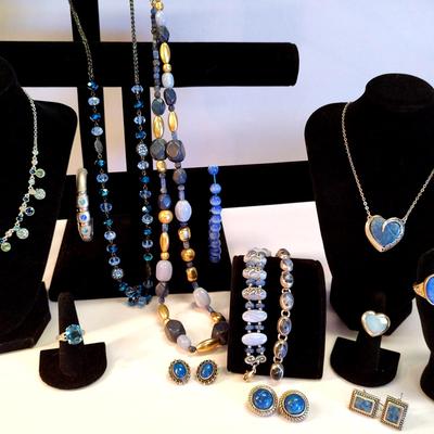 Sodalite, Silver And Fun "Gems"