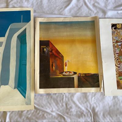 Salvador Dali Print, Gustav Klimt Print And Unknown Print