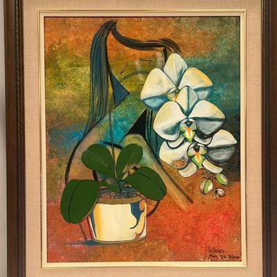Orchid Oil, Painting By Wiese Bootson 2000