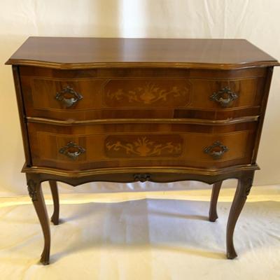 French Provincial Style Chest Of 2 Drawers 