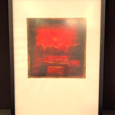Abstract Painting - Title And Artist In Photos, Framed And Matted